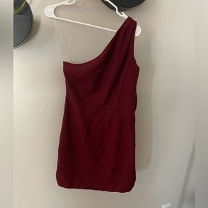 A new day One Shoulder Linen Mini Dress Size Small